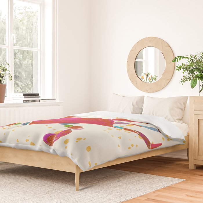 Crab By The Golden Tide Duvet Cover Gallery Image 2