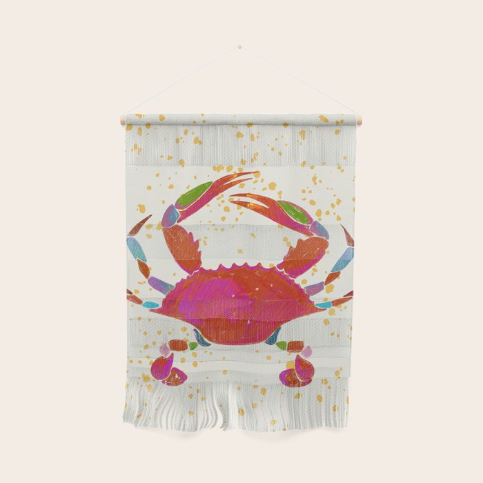 Crab By The Golden Tide Wall Hanging Gallery Image 2