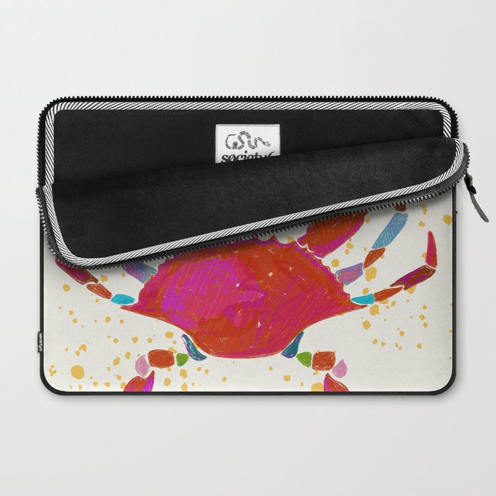 Crab By The Golden Tide Laptop Sleeve Gallery Image 2
