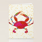 Crab By The Golden Tide Stationery Card Gallery Image 2
