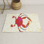 Crab By The Golden Tide Rug Gallery Image 1