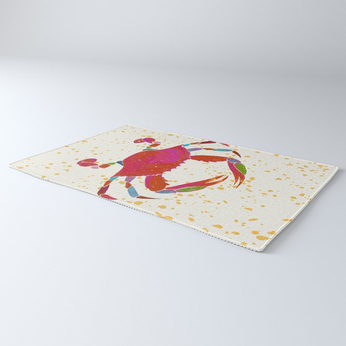 Crab By The Golden Tide Rug Gallery Image 3