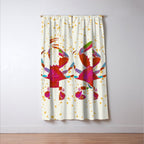 Crab By The Golden Tide Window Curtain Gallery Image 3