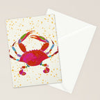 Crab By The Golden Tide Stationery Card Gallery Image 2