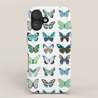 Green and Blue Butterflies iPhone Case Gallery Image 1