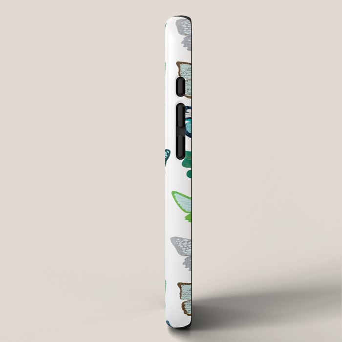 Green and Blue Butterflies iPhone Case Gallery Image 2