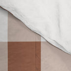 Gingham Large Brown White Comforter Gallery Image 4