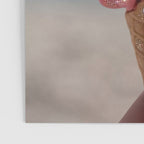 Shiny Pink Ice Cream - Glitter| pastel | pink | art print | beach | | ice cream | summer | ocean  Poster Gallery Image 3