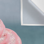 Shiny Pink Ice Cream - Glitter| pastel | pink | art print | beach | | ice cream | summer | ocean  Wall Tapestry Gallery Image 3