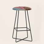Shiny Pink Ice Cream - Glitter| pastel | pink | art print | beach | | ice cream | summer | ocean  Stool Gallery Image 1