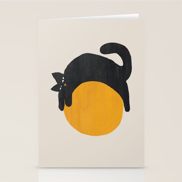Cat with ball Stationery Card Gallery Image 1