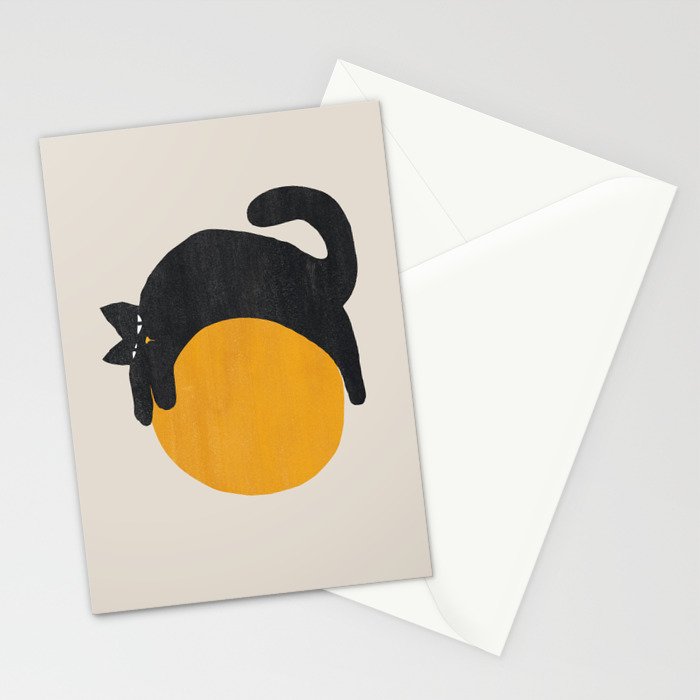 Cat with ball Stationery Card Gallery Image 2