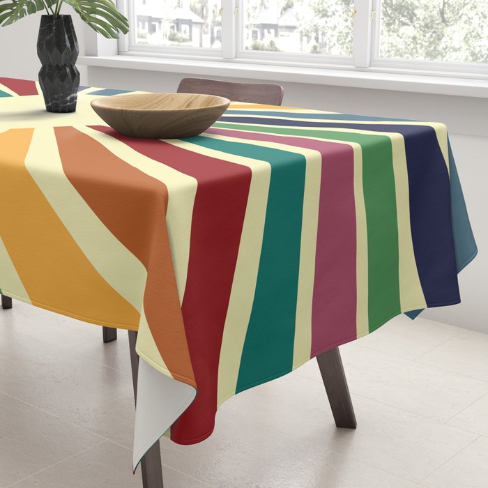 Sun Retro Art II Tablecloth Gallery Image 3