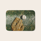 Baseball Season Equipment Bath Mat Gallery Image 1