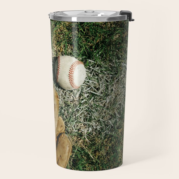 Baseball Season Equipment Travel Mug Gallery Image 2