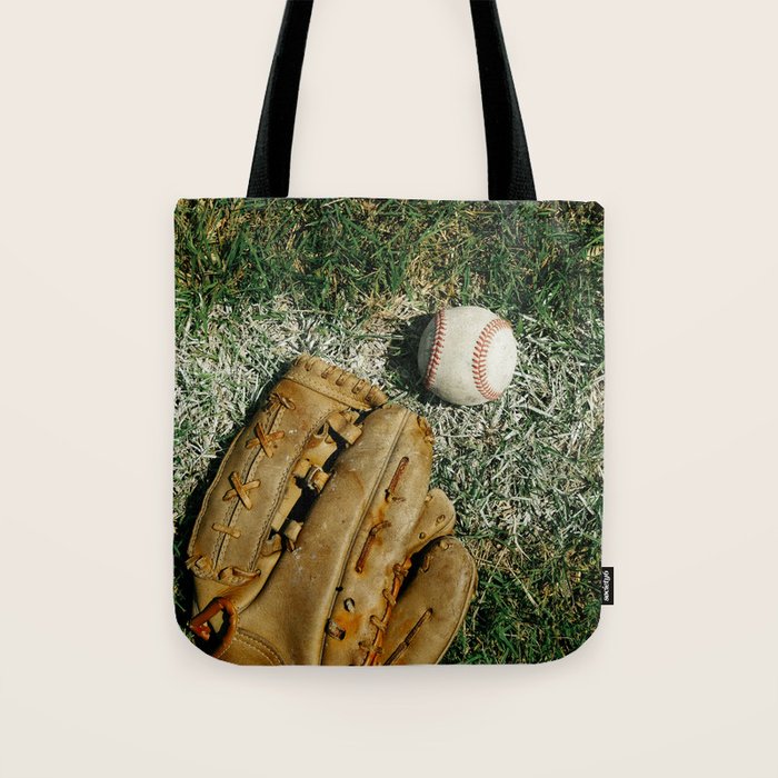 Baseball Season Equipment Tote Bag Gallery Image 1