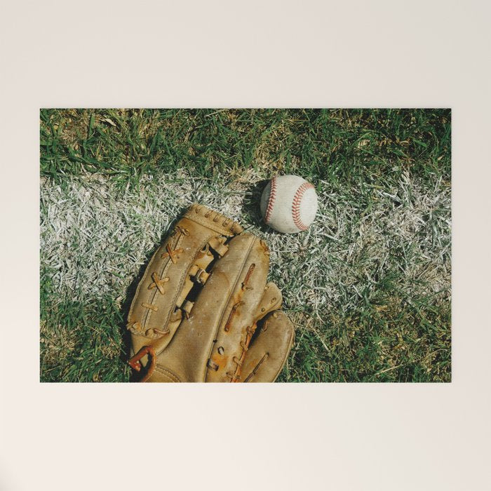 Baseball Season Equipment Welcome Mat Gallery Image 1