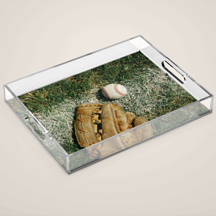 Baseball Season Equipment Acrylic Tray Gallery Image 1