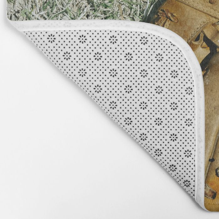 Baseball Season Equipment Bath Mat Gallery Image 2