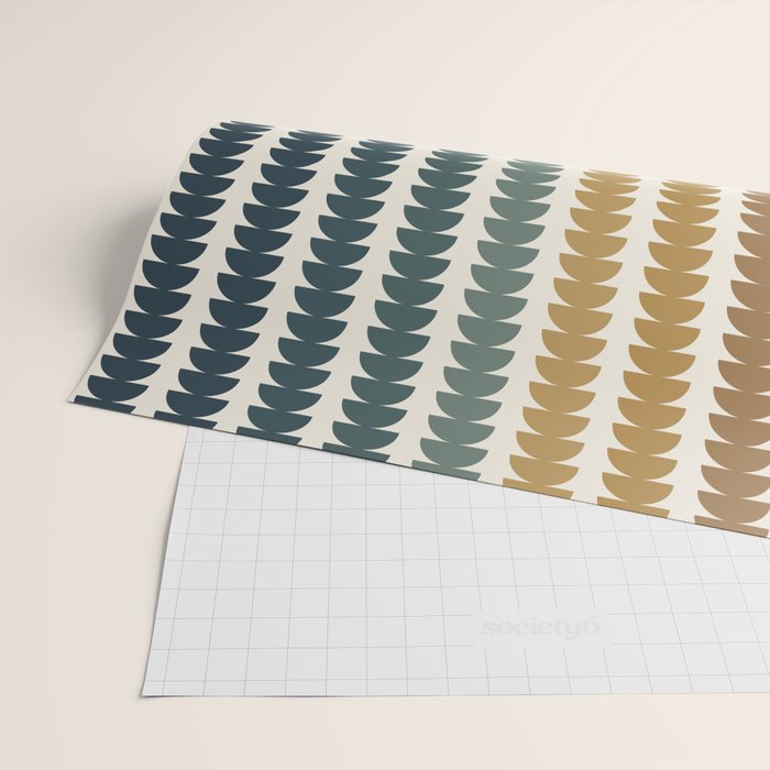 Maude Pattern XX Earthy Rustic Wrapping Paper Gallery Image 2