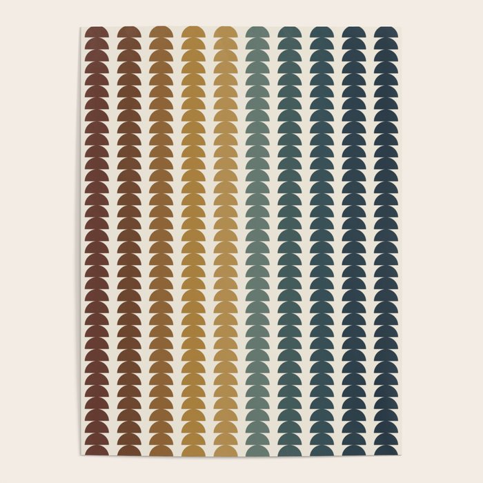 Maude Pattern XX Earthy Rustic Poster Gallery Image 4