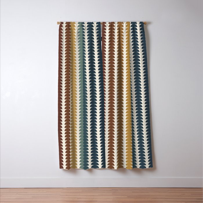 Maude Pattern XX Earthy Rustic Window Curtain Gallery Image 3