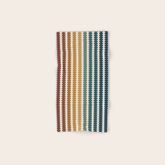 Maude Pattern XX Earthy Rustic Bath Towel Gallery Image 1