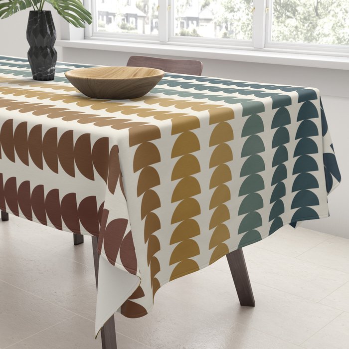 Maude Pattern XX Earthy Rustic Tablecloth Gallery Image 3