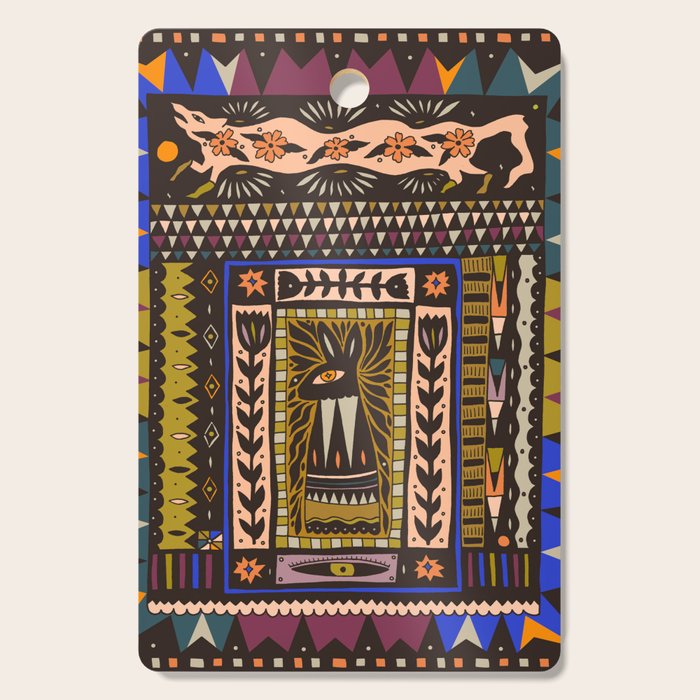 Wolf and The Rabbit Cutting Board Gallery Image 1