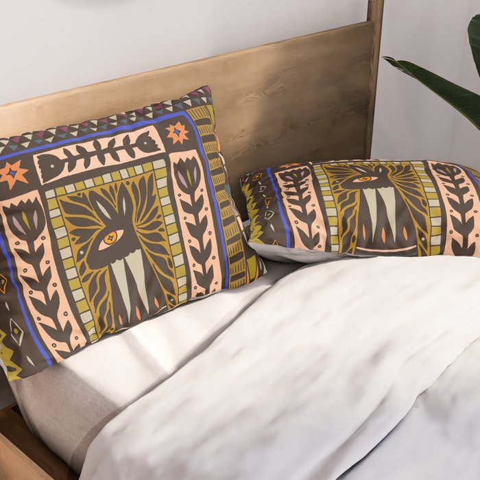 Wolf and The Rabbit Pillow Sham Gallery Image 2