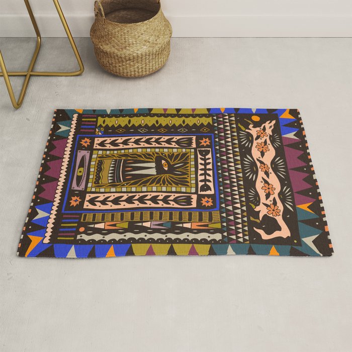 Wolf and The Rabbit Rug Gallery Image 1