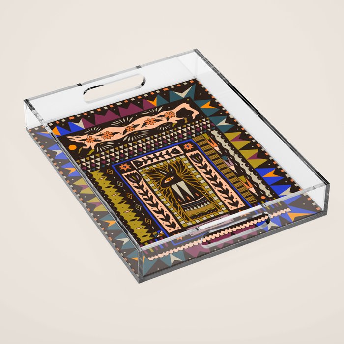 Wolf and The Rabbit Acrylic Tray Gallery Image 1