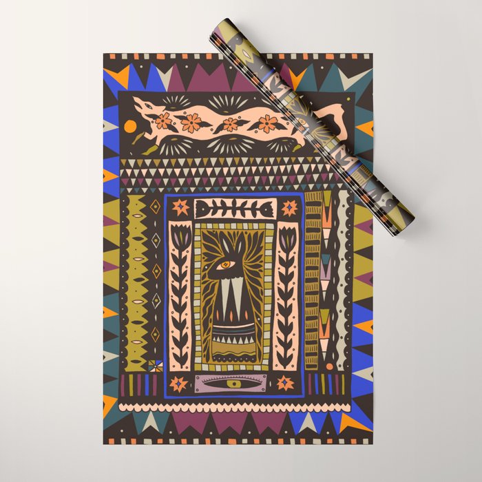 Wolf and The Rabbit Wrapping Paper Gallery Image 1