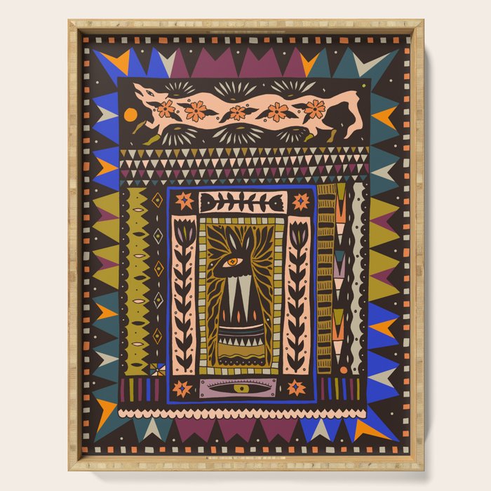 Wolf and The Rabbit Serving Tray Gallery Image 1