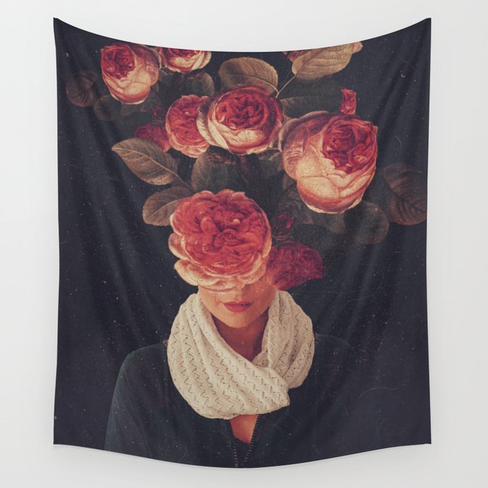 The smile of Roses Wall Tapestry Gallery Image 1