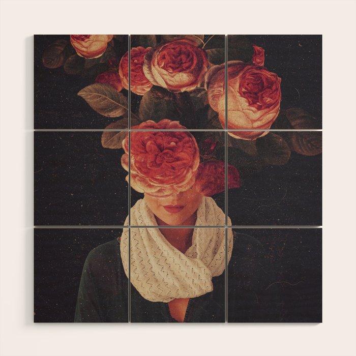 The smile of Roses Wood Wall Art Gallery Image 1