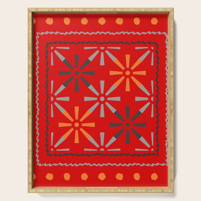 Nativo Red Serving Tray Gallery Image 1