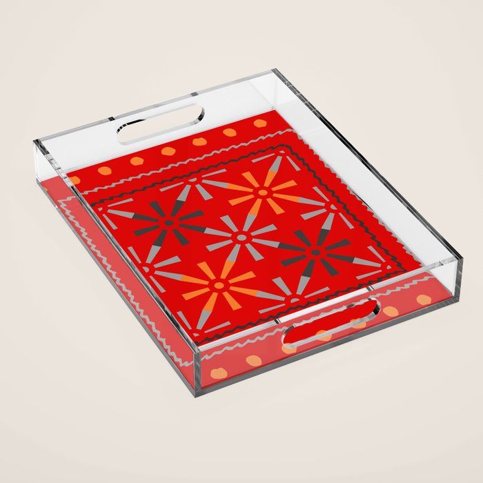 Nativo Red Acrylic Tray Gallery Image 1