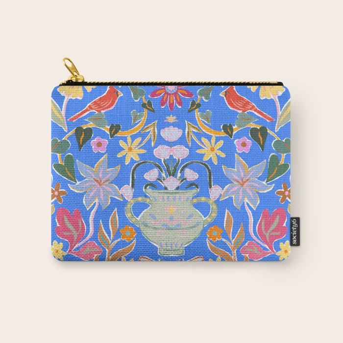 Blue Magical Garden Carry All Pouch Gallery Image 1