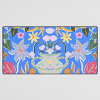 Blue Magical Garden Desk Mat Gallery Image 3