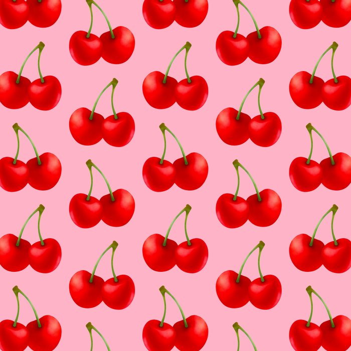 Y2K Cherries - Pink Pattern Large Coffee Mug Gallery Image 2