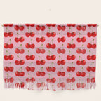 Y2K Cherries - Pink Pattern Large Wall Hanging Gallery Image 1
