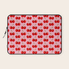 Y2K Cherries - Pink Pattern Large Laptop Sleeve Gallery Image 1