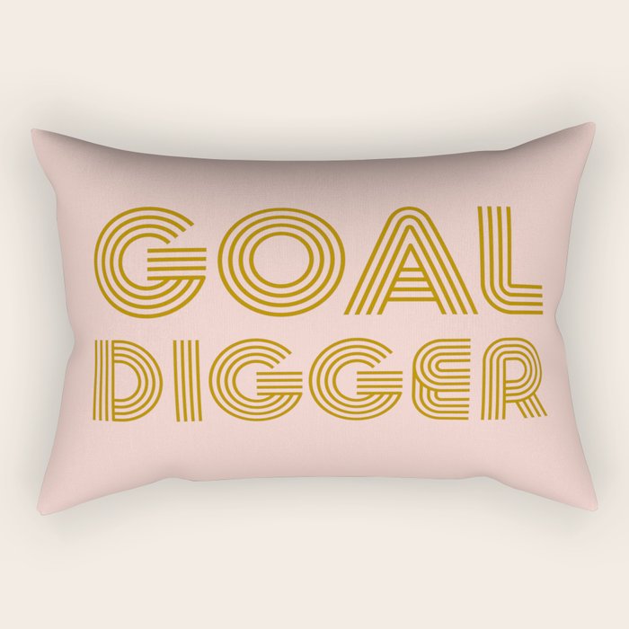 Goal Digger Rectangular Pillow Gallery Image 1
