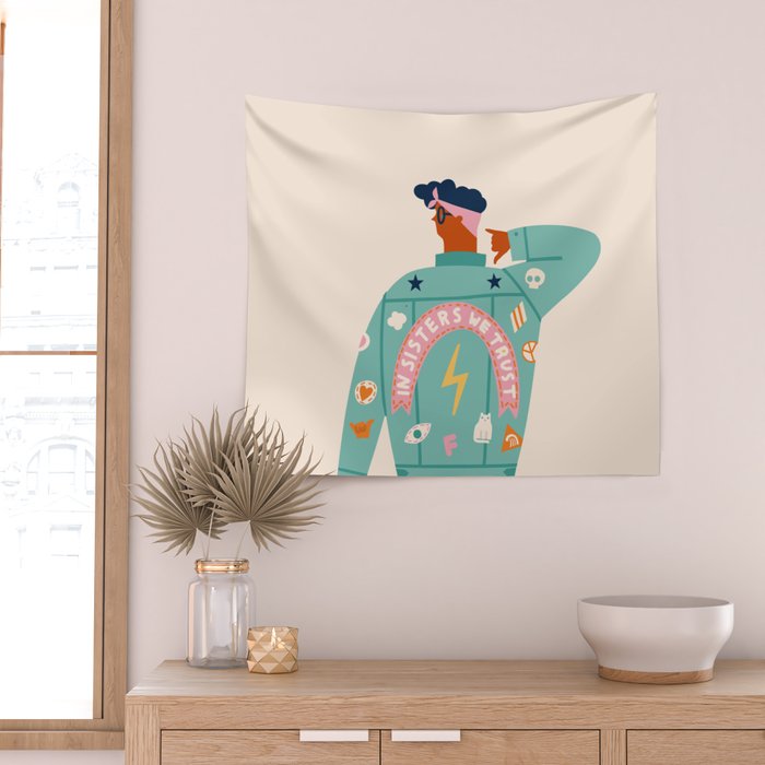 In sisters we trust Wall Tapestry Gallery Image 2