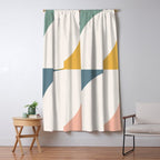 Almond Abstract X Window Curtain Gallery Image 5