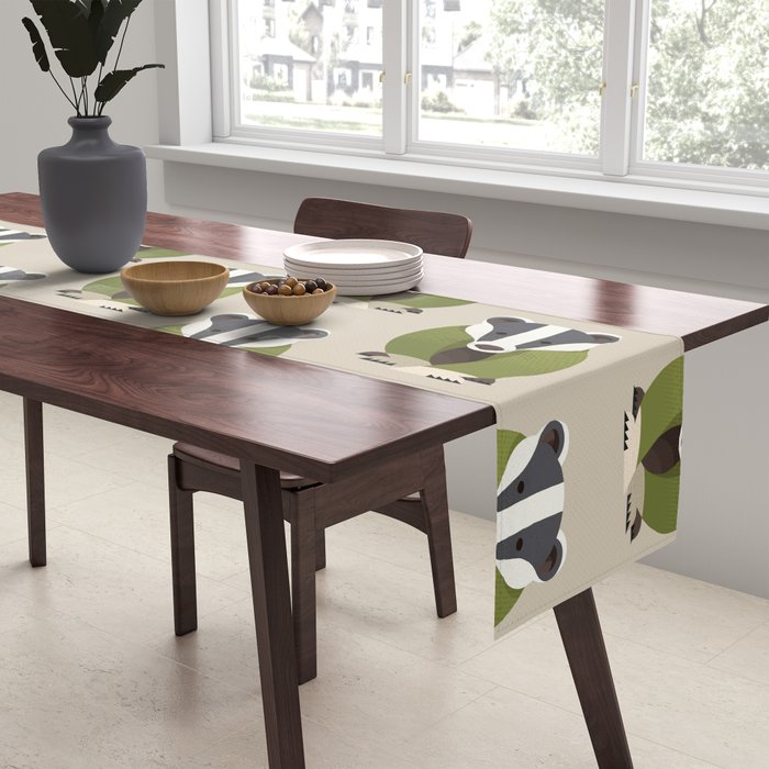 Whimsy Badger Table Runner Gallery Image 2