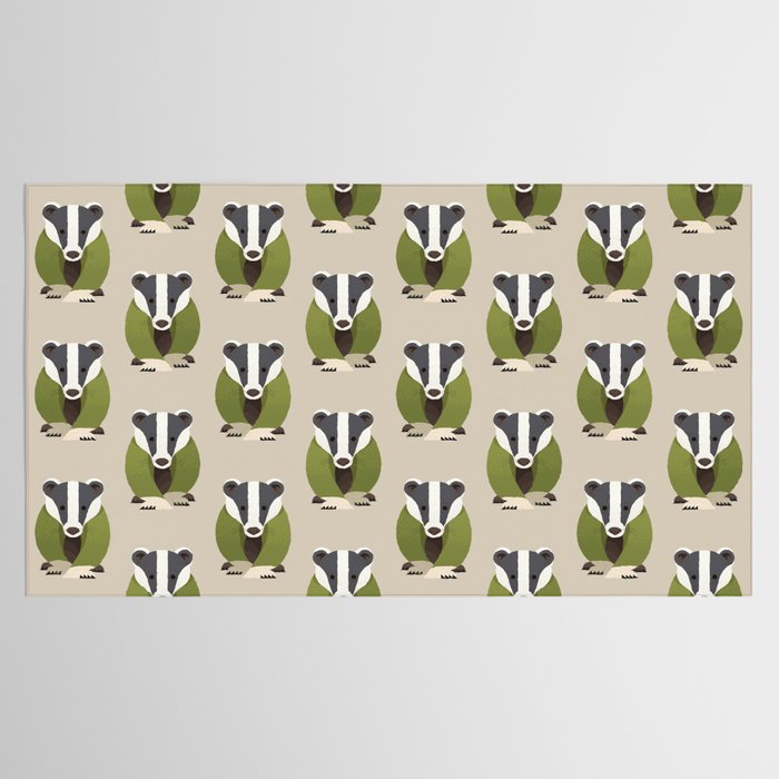 Whimsy Badger Tablecloth Gallery Image 2