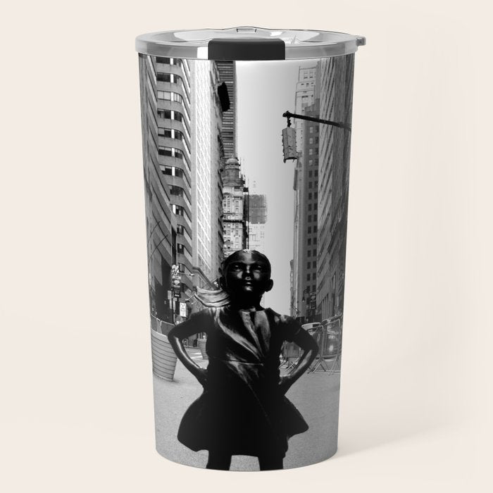 Fearless Girl Travel Mug Gallery Image 1