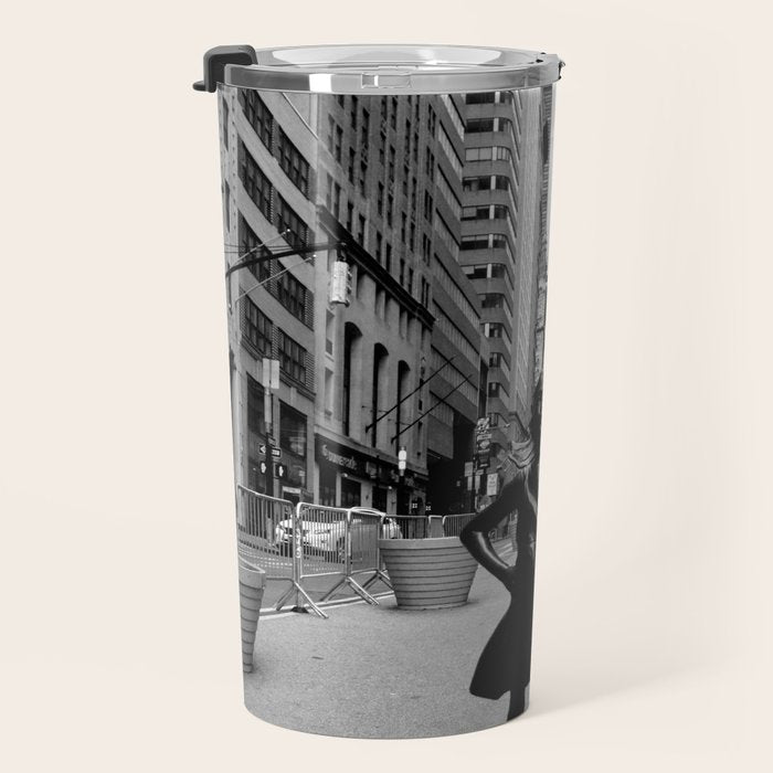 Fearless Girl Travel Mug Gallery Image 3